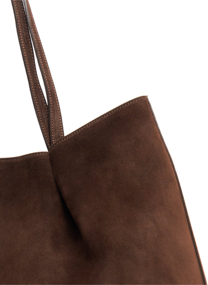 Dimple Tote Suede Brownie