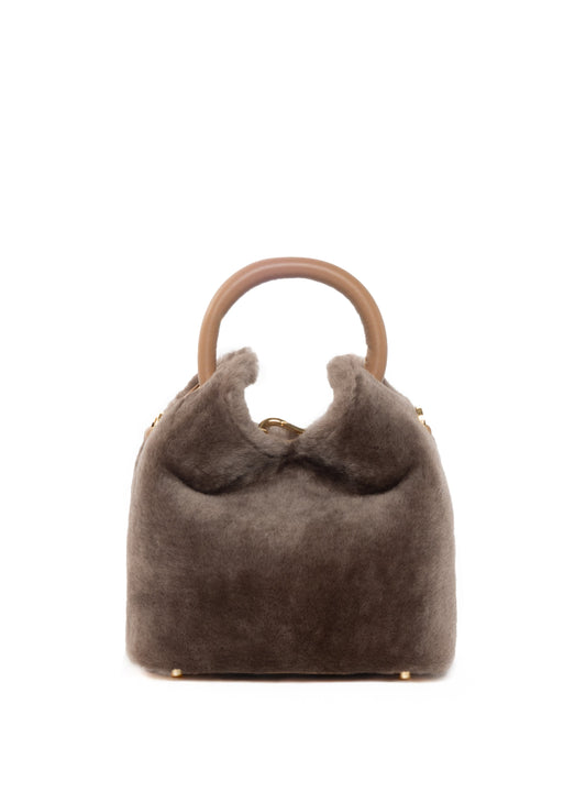 Madeleine Shearling Montone Taupe