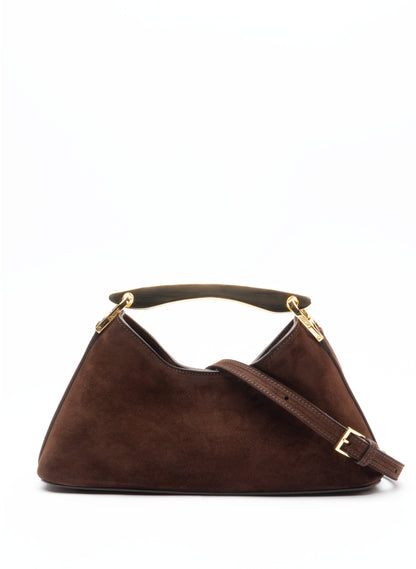 Mini Boomerang Suede Brownie